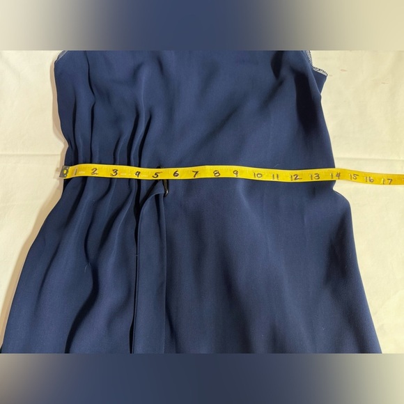 REISS Midnight Blue LIBRA sleeveless midi dress size 6 - Picture 12 of 16